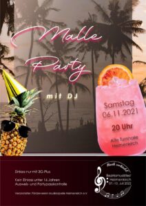 Flyer Malle Party 2021
